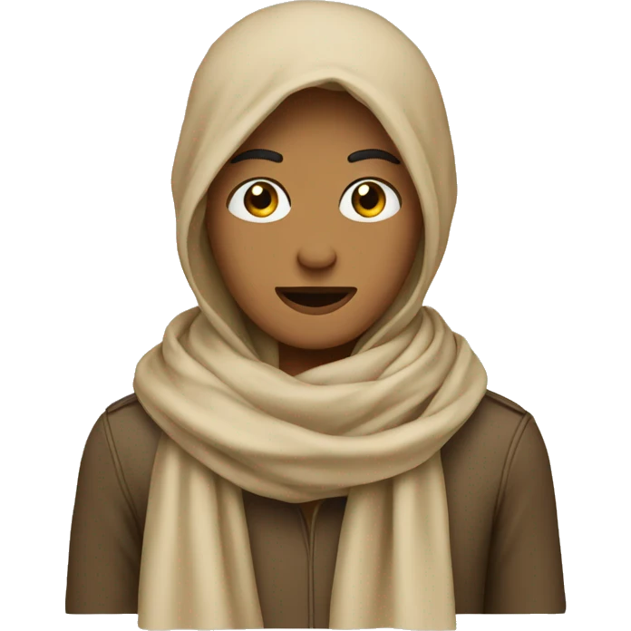 Beige scarf emoji