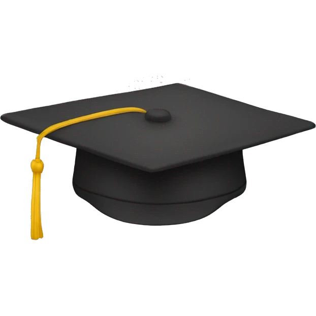 student's hat emoji