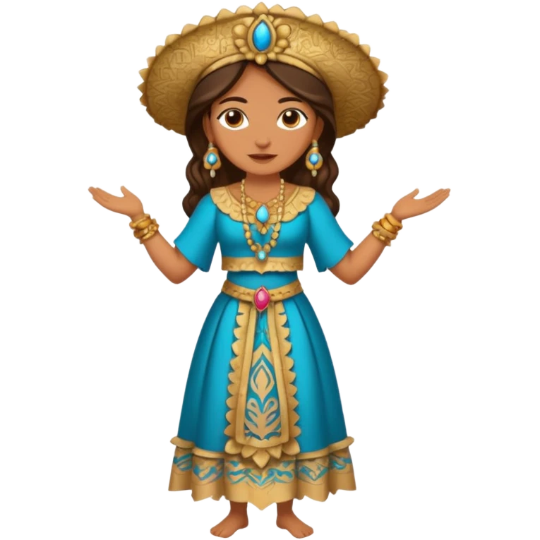 pitonisa cuerpo completo ropa cartagines emoji