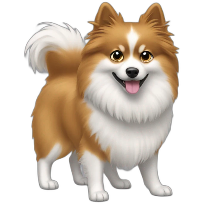 Spitz-blackhair-tail emoji
