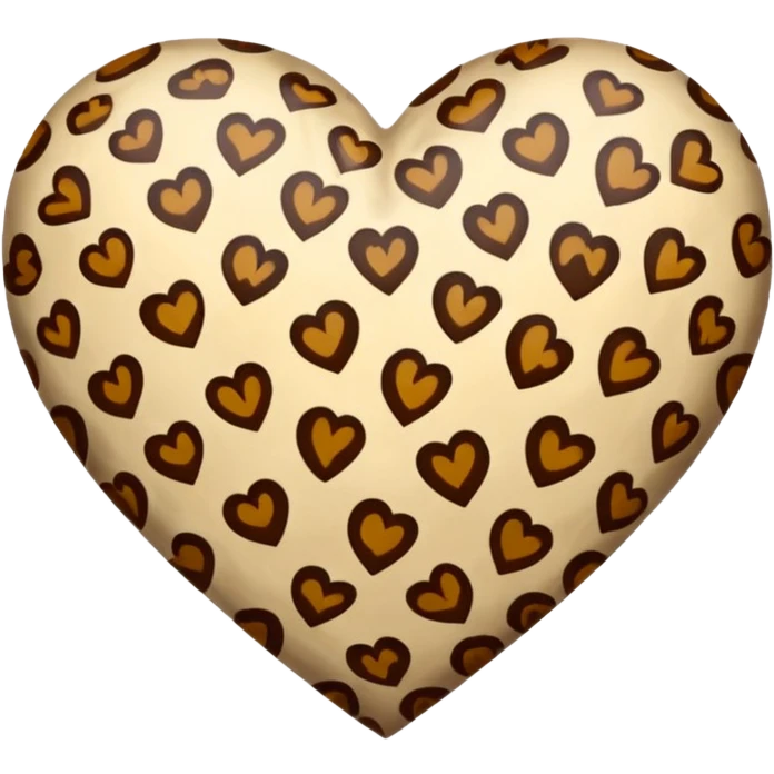 Light Leopard print heart emoji
