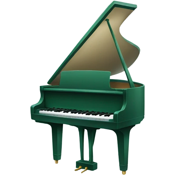 dark green piano emoji