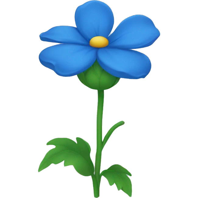 Blaue Blume emoji
