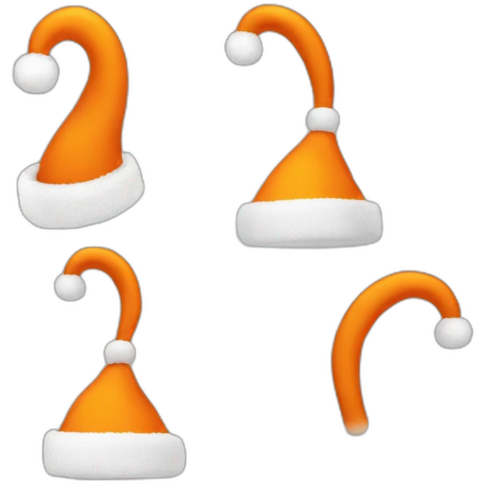 orange Santa hat emoji
