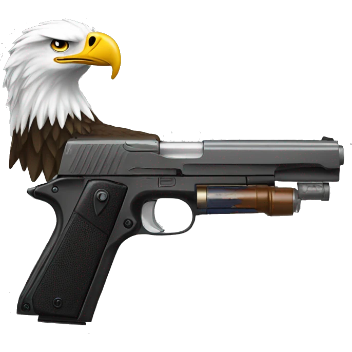America freedom eagle gun emoji