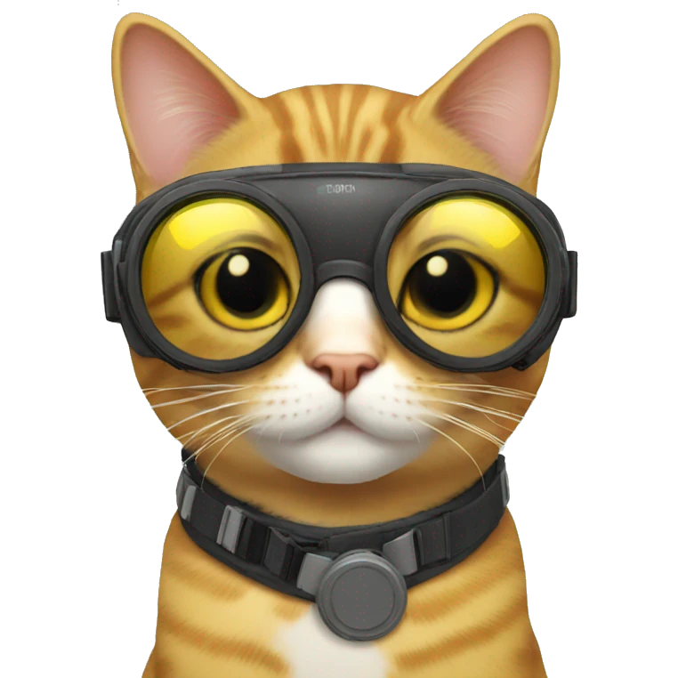 Cat with goggles  emoji