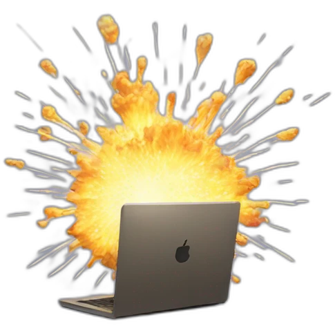 computer exploding emoji