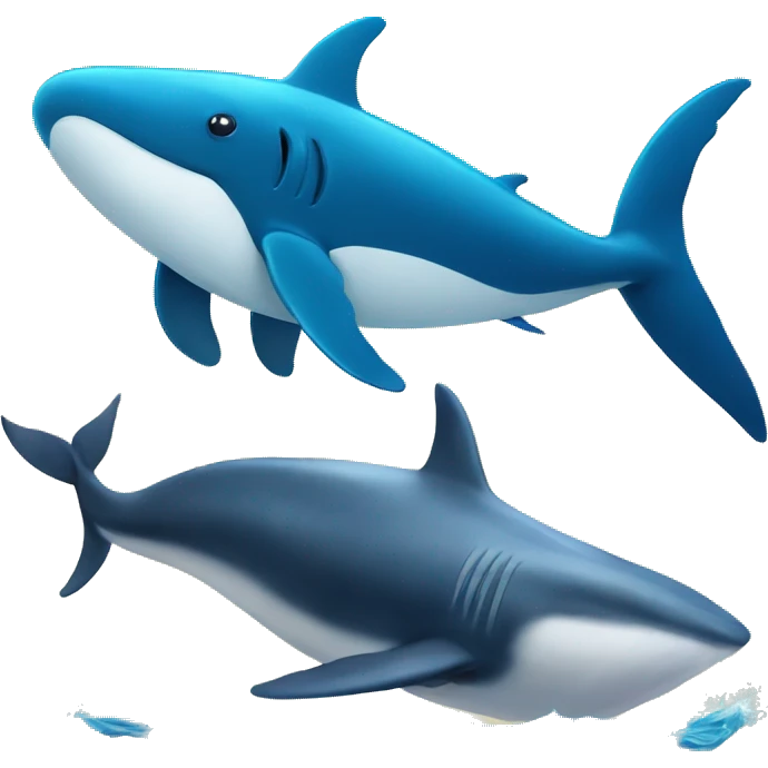 Whale and Shark emoji