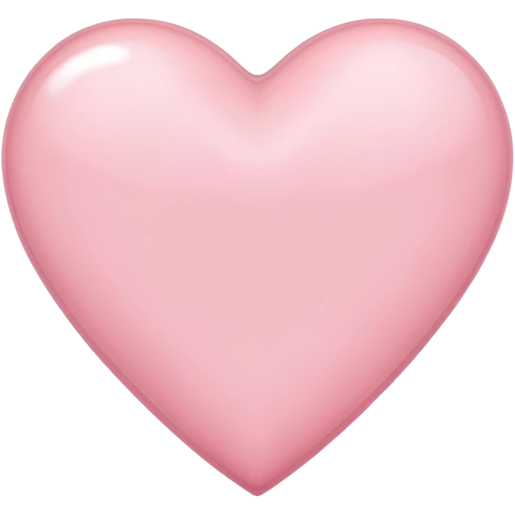 Light pink heart emoji