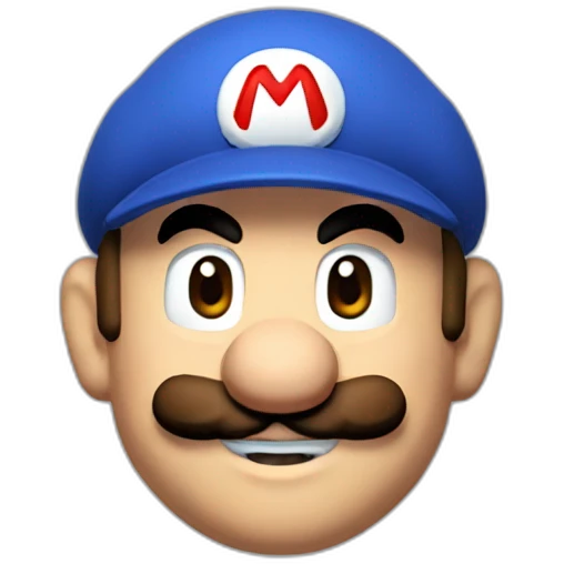 Mario tête mario emoji