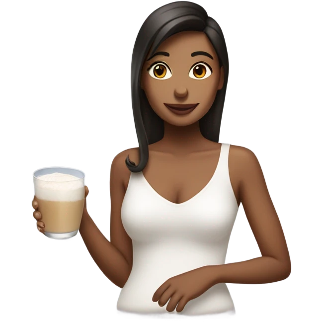 girl with rumchata emoji