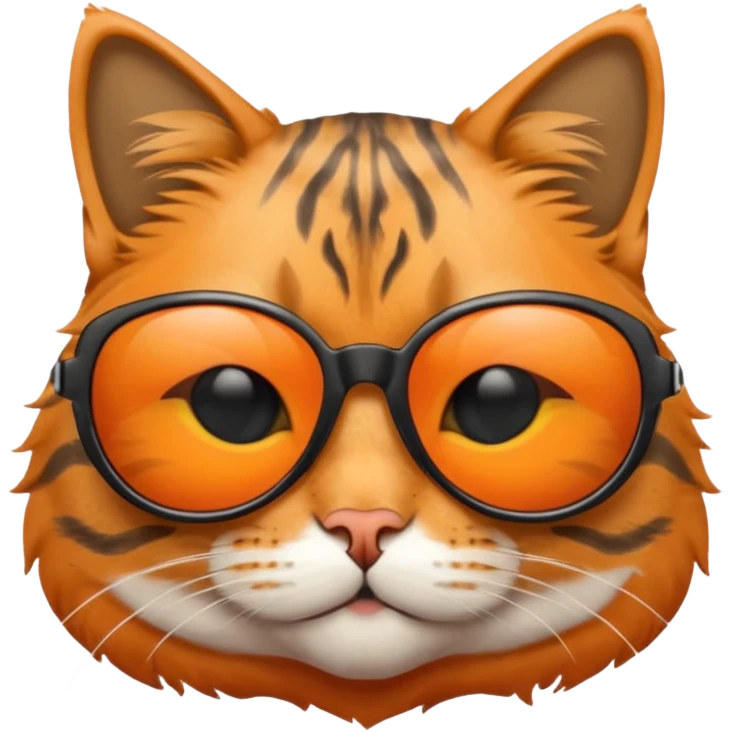 Cat wearing sunglasses emoji