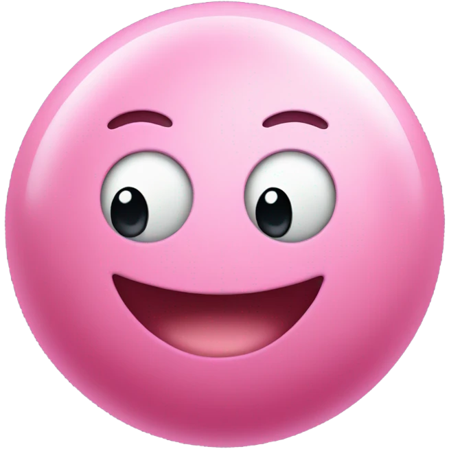 Kirby shaped ball emoji