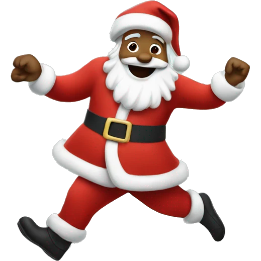 Dancing Santa emoji