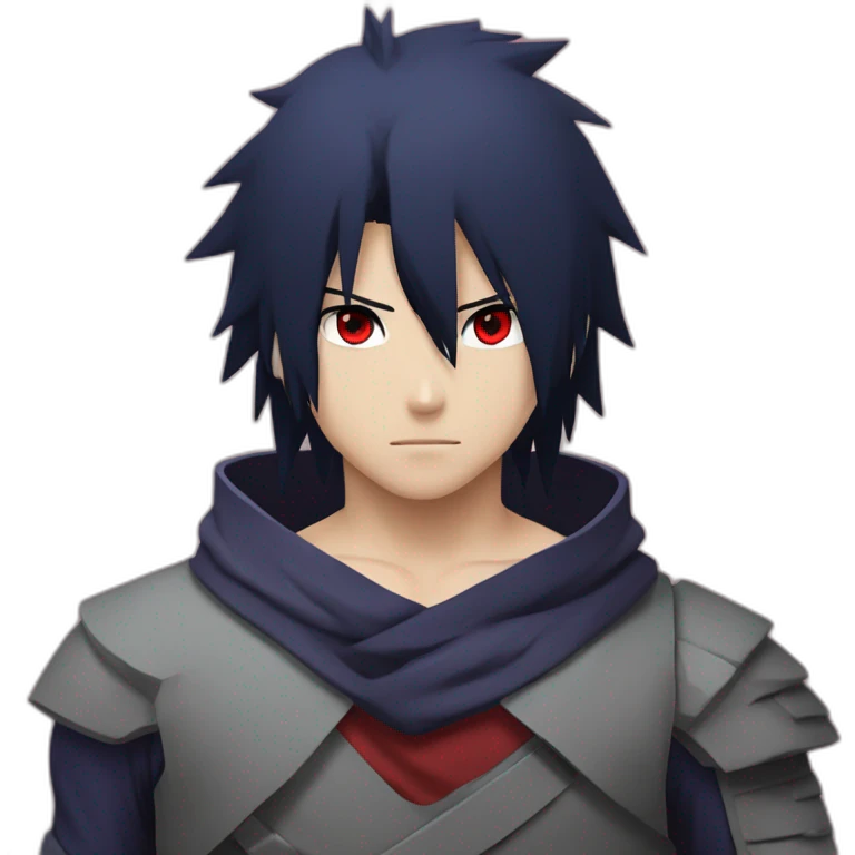 sasuke uchiha with red eyes emoji