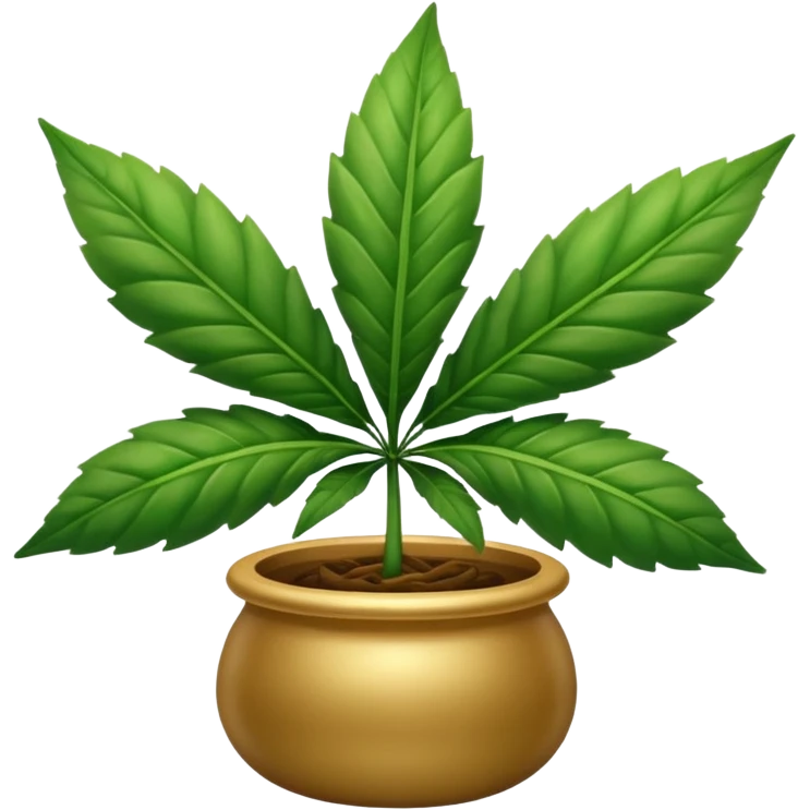 Pot leafs shaking its booty emoji