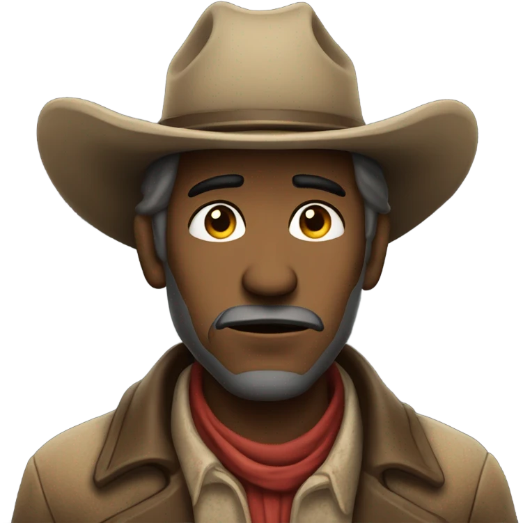 Sad cowboy emoji