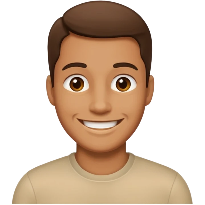 A man saying 6 7 emoji