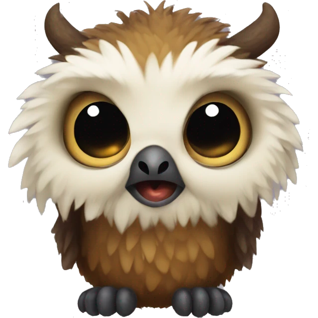 baby owlbear with beak face emoji