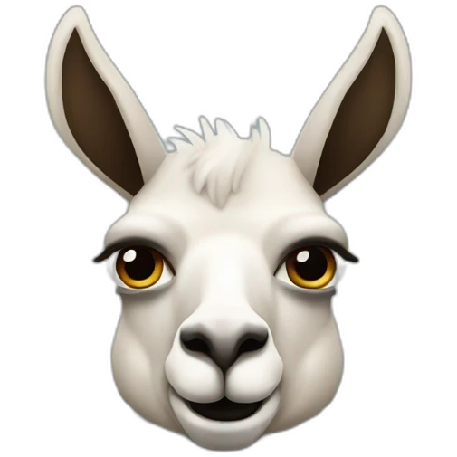 Llama con cuernos de toro emoji