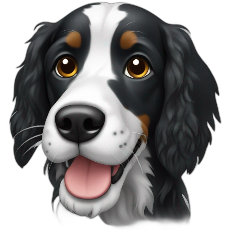 Setter anglais noir emoji