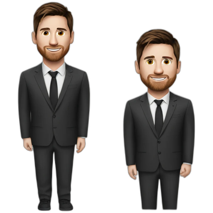 messi in a ronaldo suit emoji