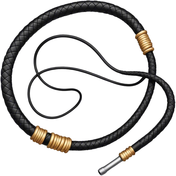Black bull whip emoji