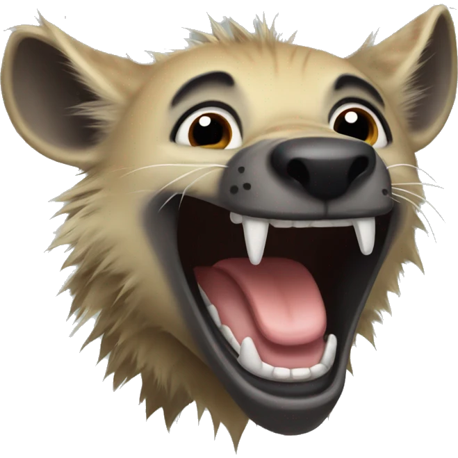 Hyena laugh emoji