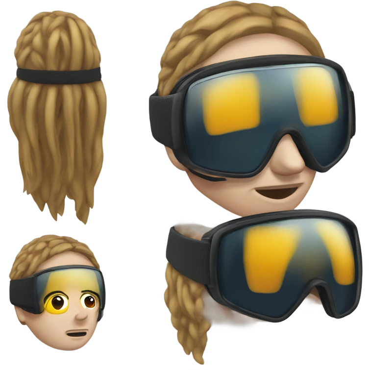 I fell while skiing and hit my head emoji
