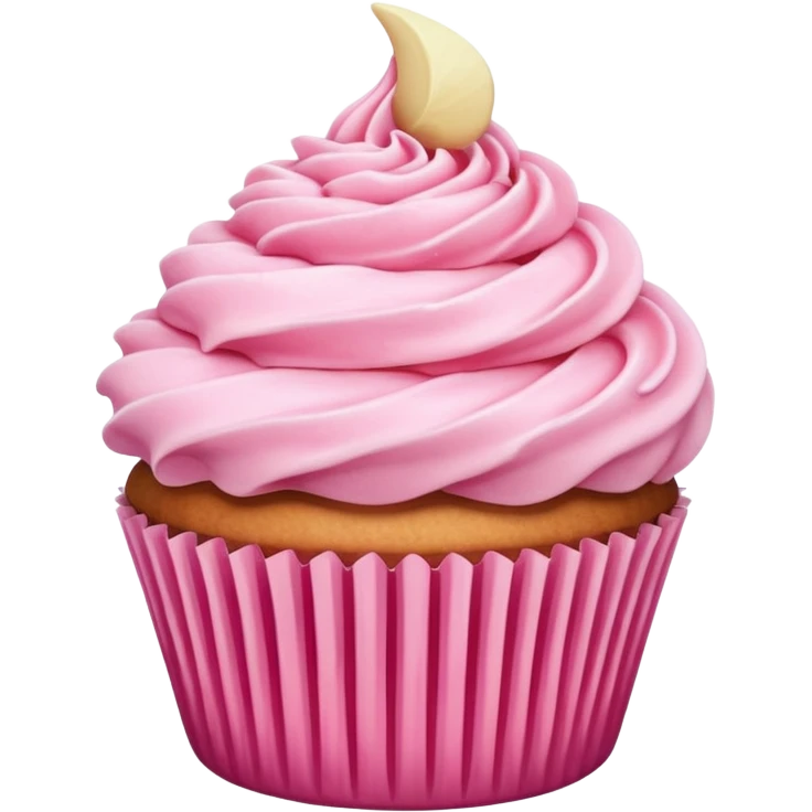 Cupcake with pink icing emoji