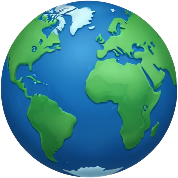 minimalist planet earth emoji
