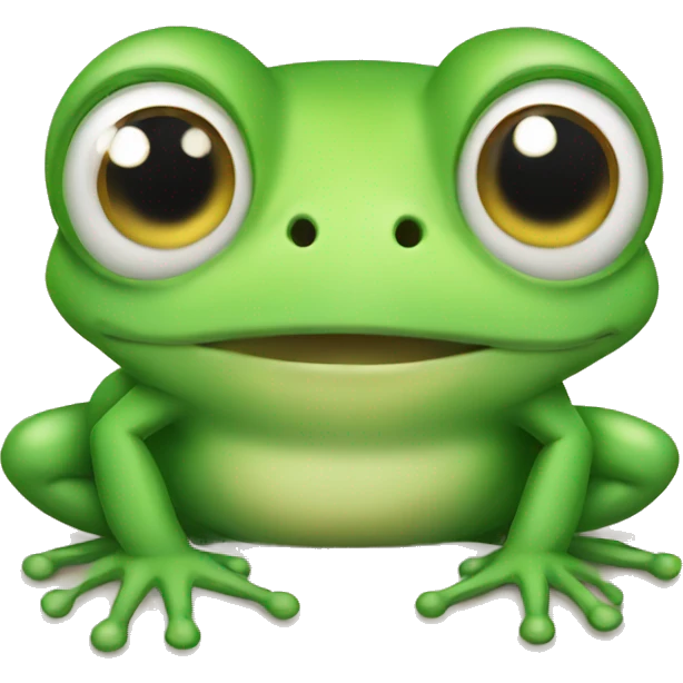 Cute frog  emoji