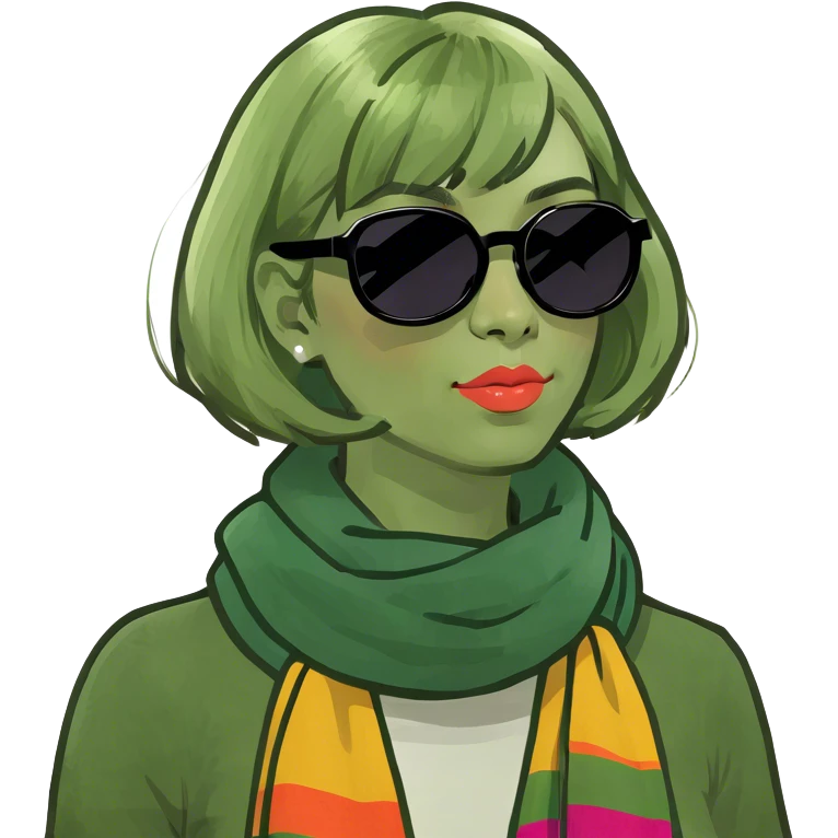 blonde girl with a bob in front of the painted ladies in san francisco  emoji