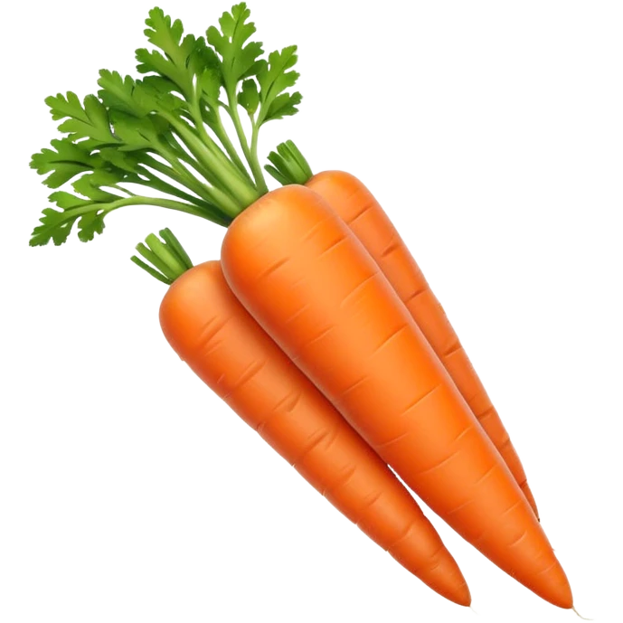 Baby-cut carrots, small cylindrical orange pieces, rounded ends, no green tops emoji