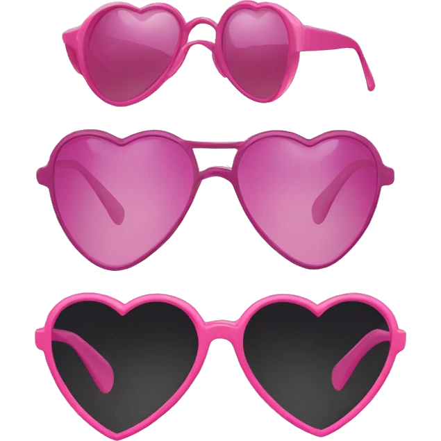 heart shaped sunglasses  emoji