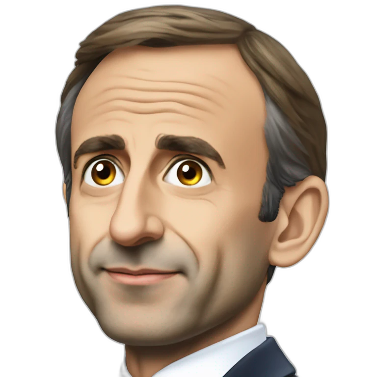 Macron embrasse Zemmour emoji