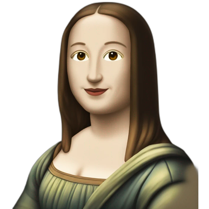 Monalisa painting emoji