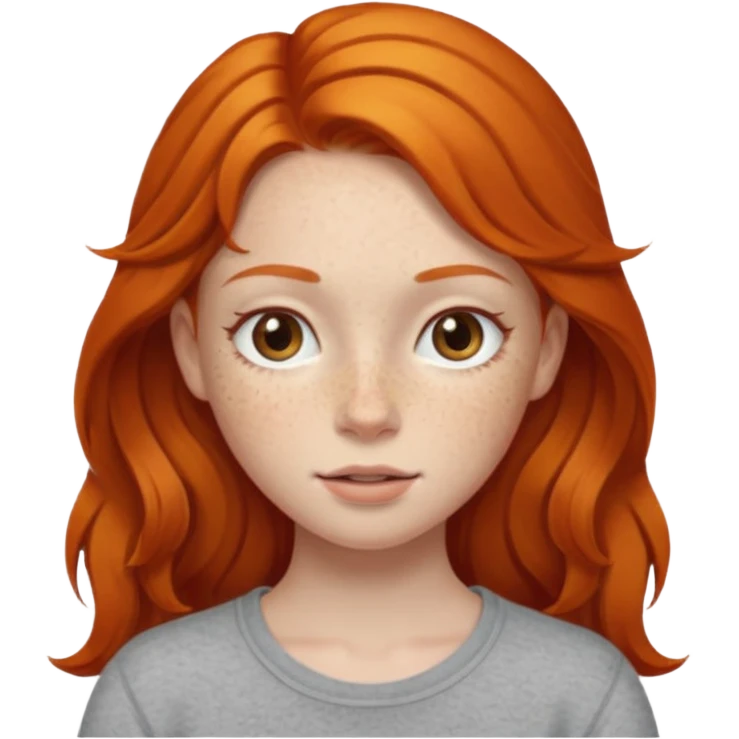 Ginger girl emoji