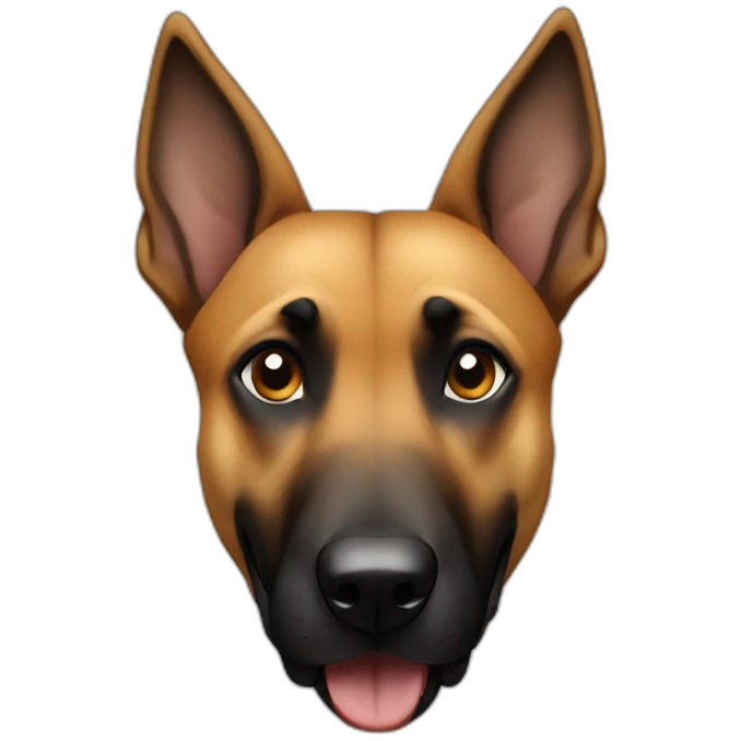 Malinois dog hungry emoji