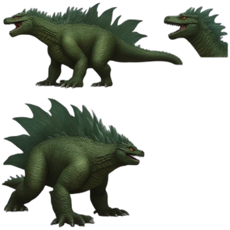 Godzilla (proportional)calm (realistic) (Godzilla King of the Monsters, 2019) emoji