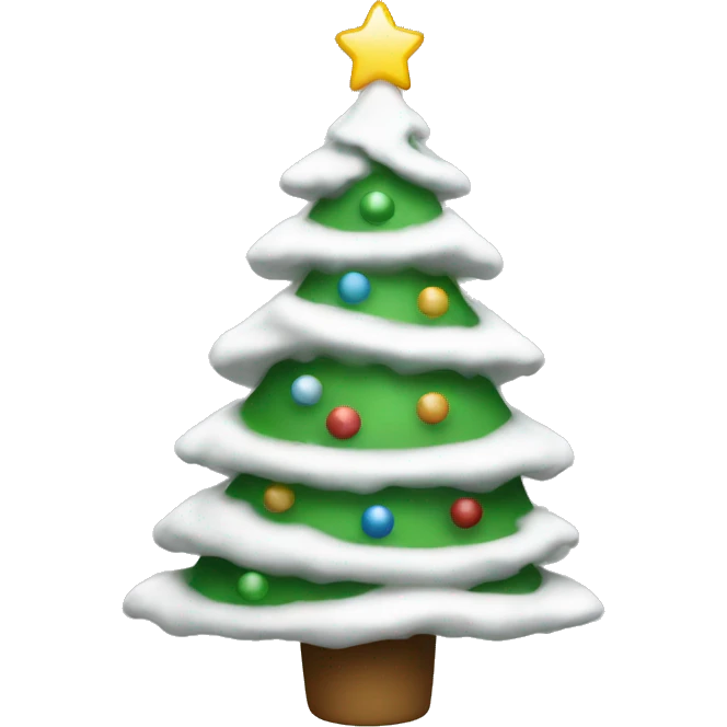 White christmas tree emoji