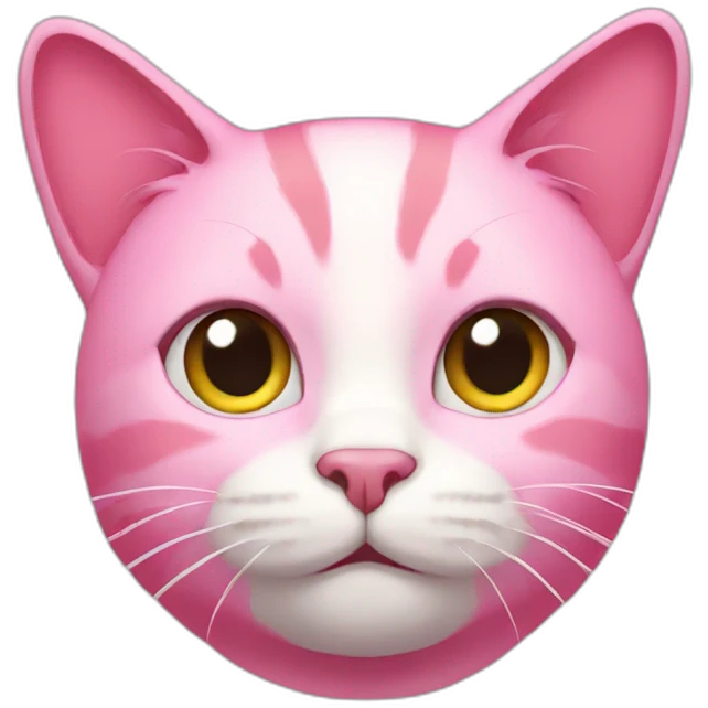 Pink cat emoji