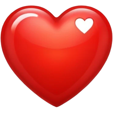 classic red and shiny heart icon emoji