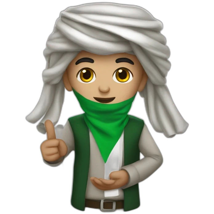 Algérie mélanger avec Palestine emoji