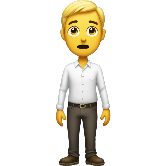 Guy shrugging emoji