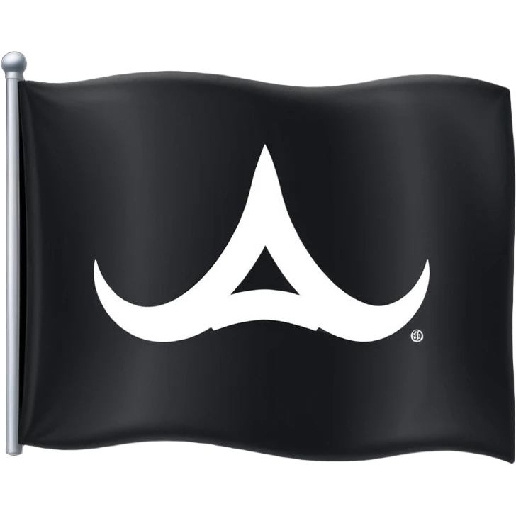 MB logo on a flag black emoji