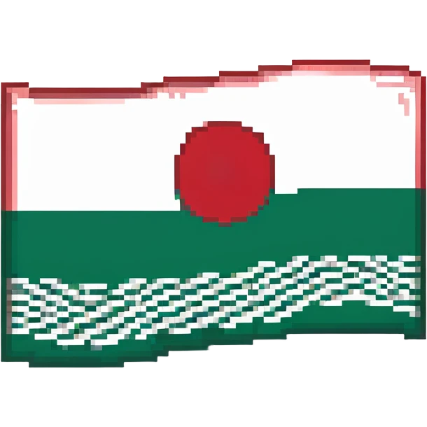 Tatarstan flag, vibrant, wavy emoji
