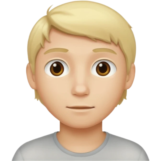 Blonde and white and boy emoji