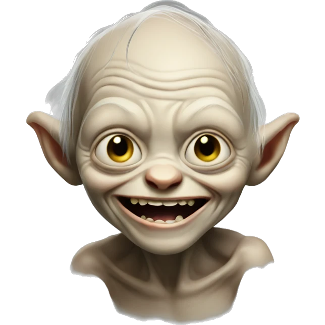 happy gollum emoji