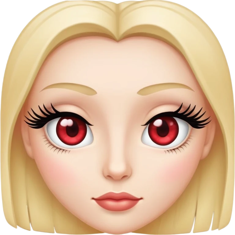 Heart on long lashes eyes emoji